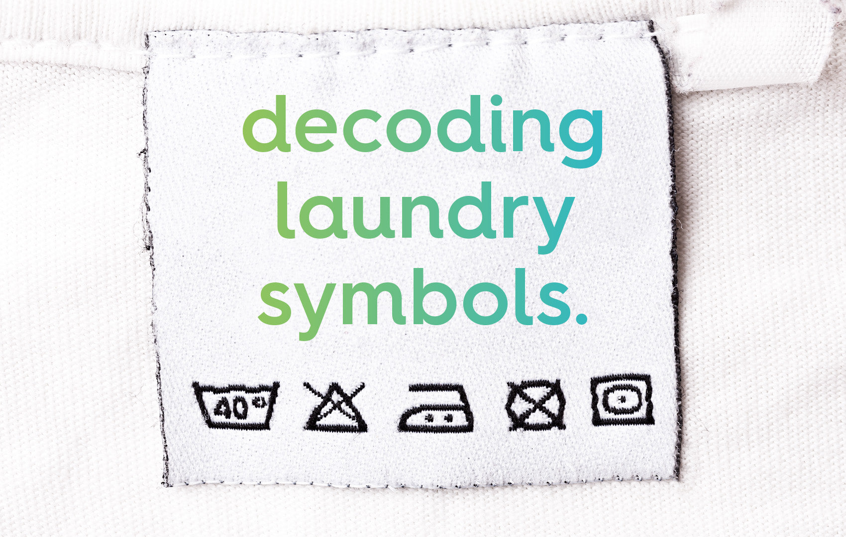 Decode Laundry Symbols