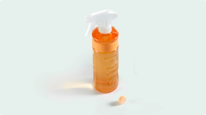 smol orange multi-purpose surface cleaning spray and refill tablet